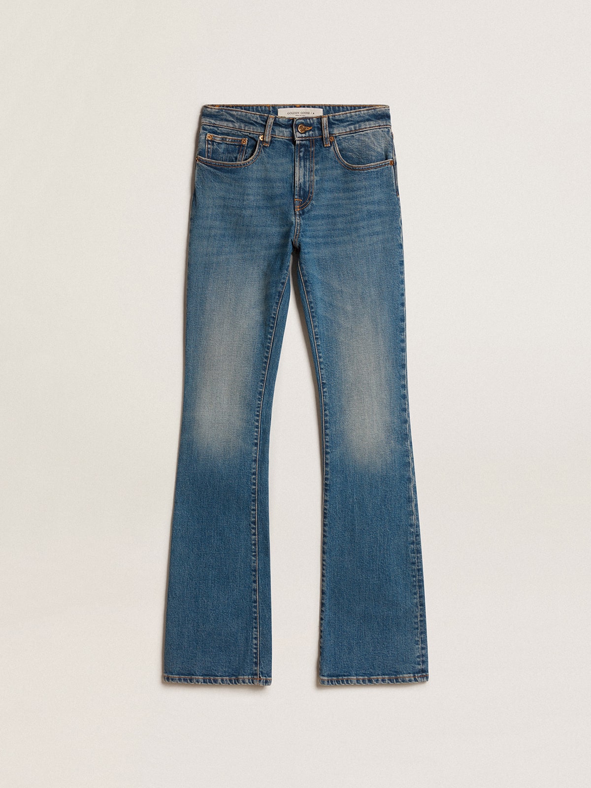 Golden Goose Jeans | Bootcut Comfort Jeans medium wash | GWP01492.P001263.50100 / ADAM/EVE