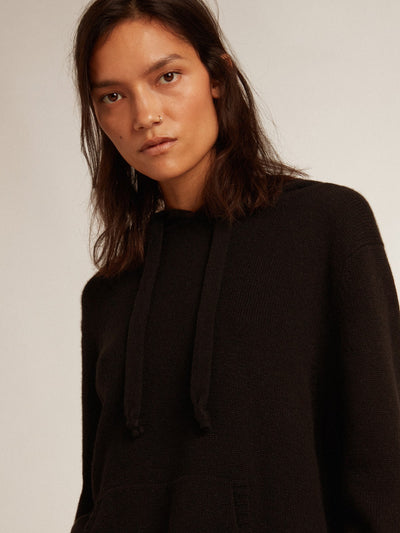 Golden Goose Pullover & Strick | Kaschmir Hoodie in schwarz | GWP01348.P001040.90100 / ADAM/EVE