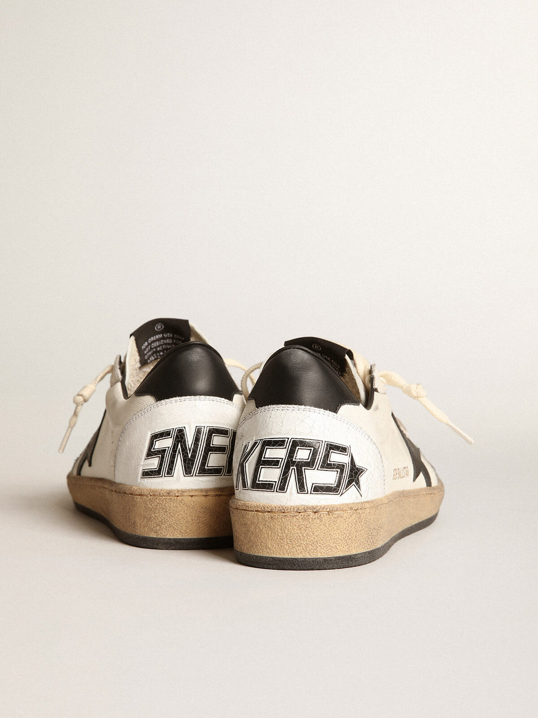Golden Goose Ball Star Sneaker white black star- ADAM/EVE