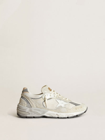 Golden Goose Sneaker | Dad-Star Sneaker aus weißem Mesh und Rauleder | GWF00199.F002156.80185 / ADAM/EVE