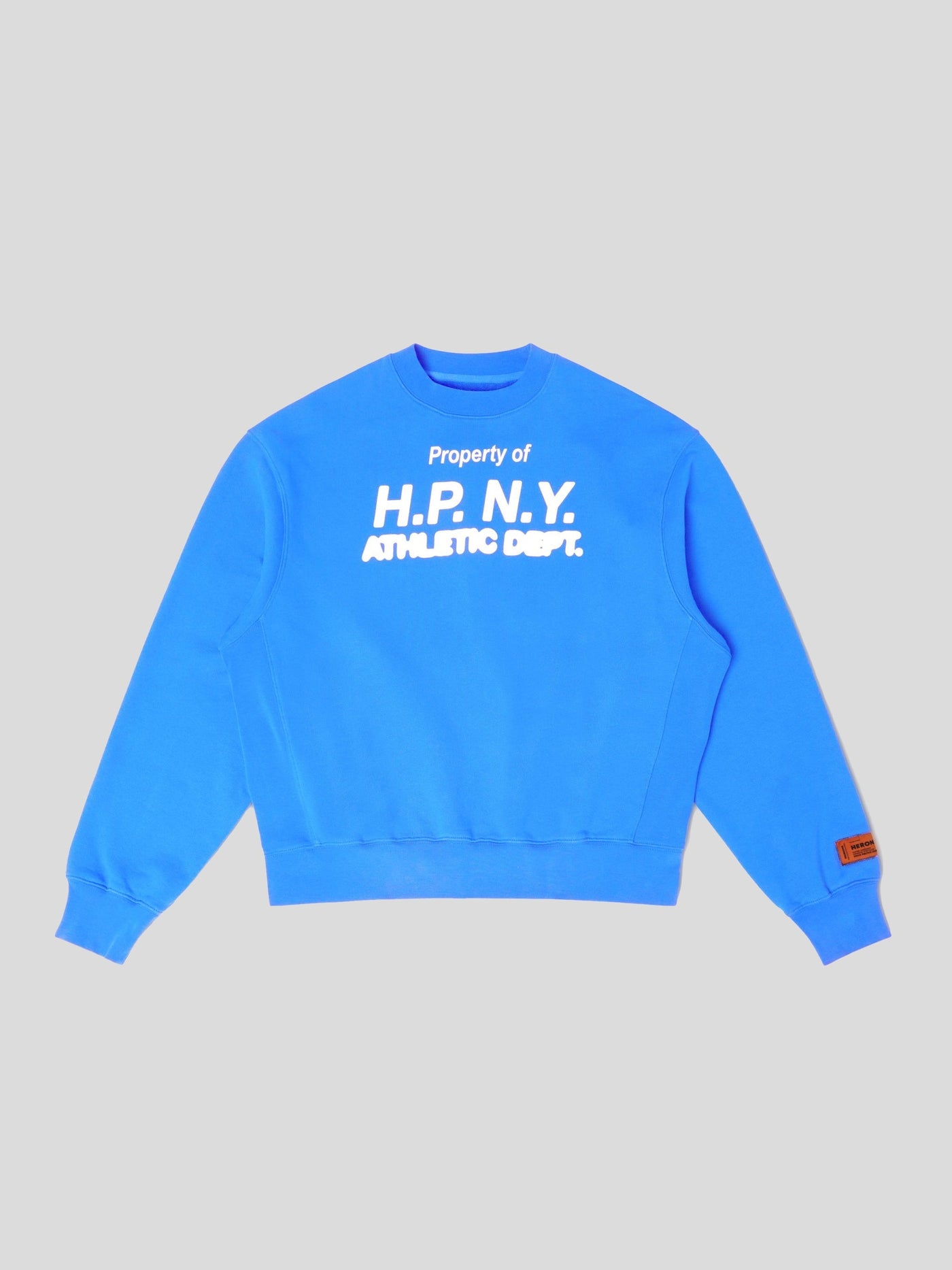 HERON PRESTON Sweat | Crewneck Sweatshirt H.P.N.Y. blau | HMBA020S23JER0014501 S / ADAM/EVE