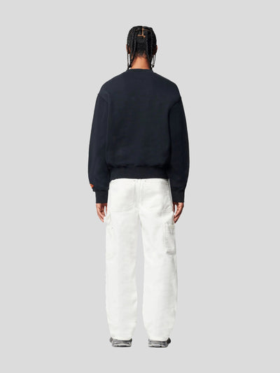 HERON PRESTON Sweat | Sweatshirt Reiher Print schwarz | HMBA020S23JER0021001 S / ADAM/EVE