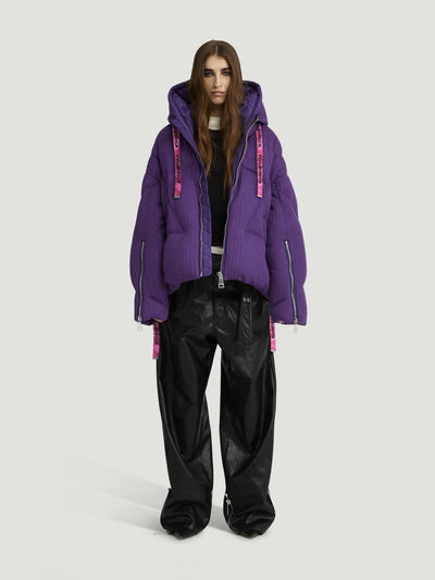 Khrisjoy Daunenjacken | Strick-Daunenjacke Khris in pansy-purple | AFPW001 KT PS159 / ADAM/EVE