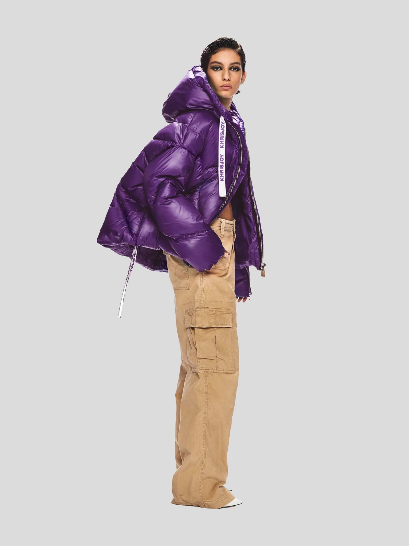 Khrisjoy Jacken | Daunenjacke Khris Iconic Puff Jacket shiny pansy-purple | AFPW001 NYL PA440 pansy / ADAM/EVE