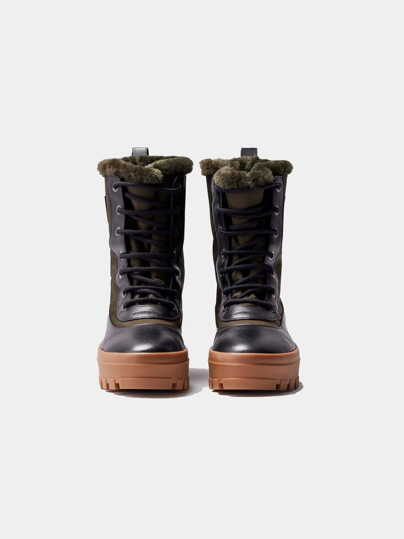 Mackage Stiefel & Boots | Lammfell gefütterter Boot HERO in army-schwarz | HERO-W army-black-1 / ADAM/EVE