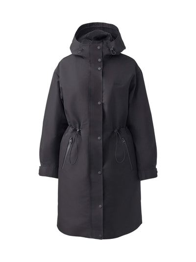 Breer-City rain down coat in black
