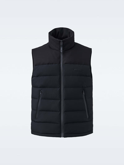 Stretch down vest Bobby in black