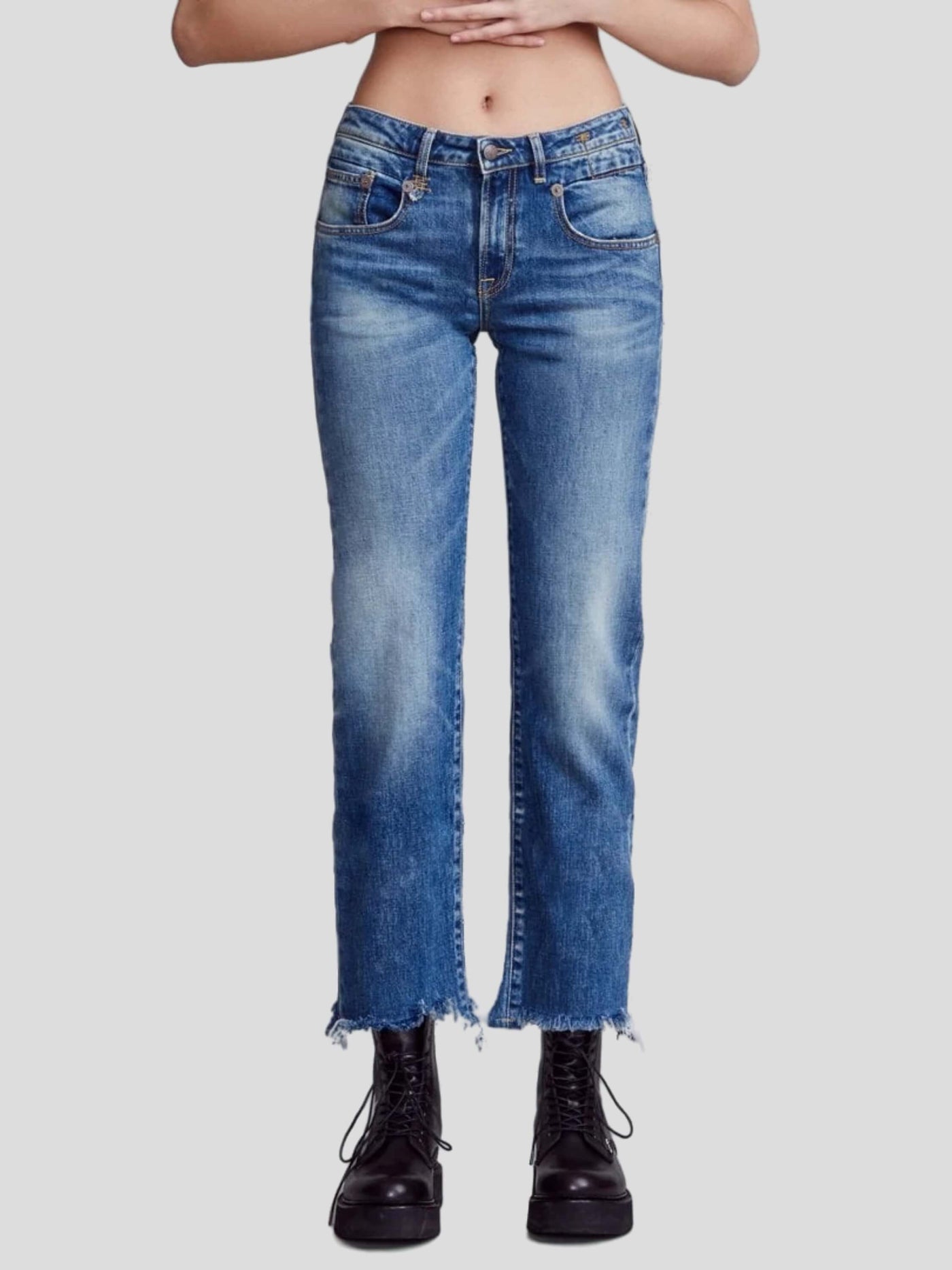 R13 Jeans | Jeans Boy straight in jasper-blau | R13 W0091 143A jasper / ADAM/EVE