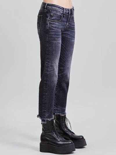 R13 Jeans | Jeans "Boy straight" in morrison schwarz | R13 W0091 816B morrison black-0 / ADAM/EVE