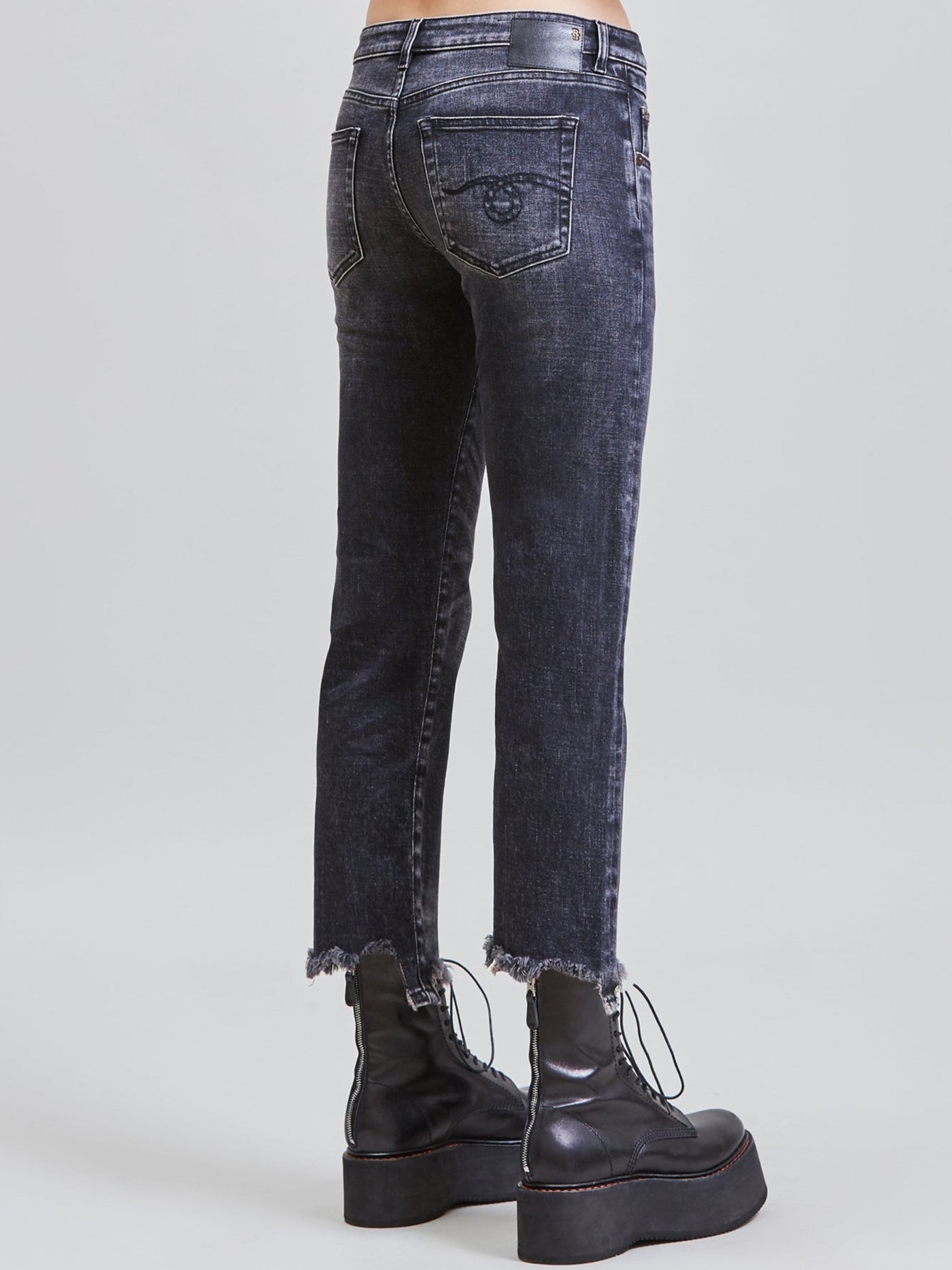 R13 Jeans | Jeans "Boy straight" in morrison schwarz | R13 W0091 816B morrison black-0 / ADAM/EVE