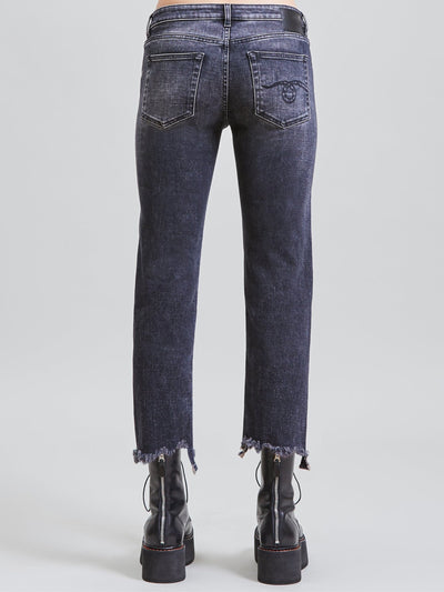 R13 Jeans | Jeans "Boy straight" in morrison schwarz | R13 W0091 816B morrison black-0 / ADAM/EVE
