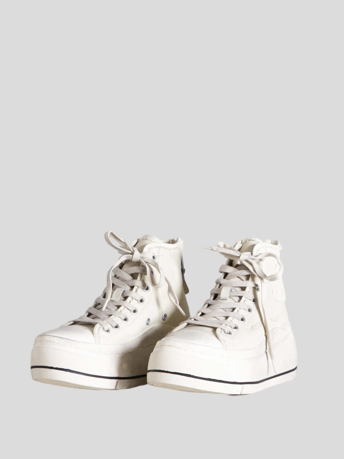 R13 Sneaker | High Top Sneaker Kurt in ecru-weiß | R13 S5029002 ecru / ADAM/EVE