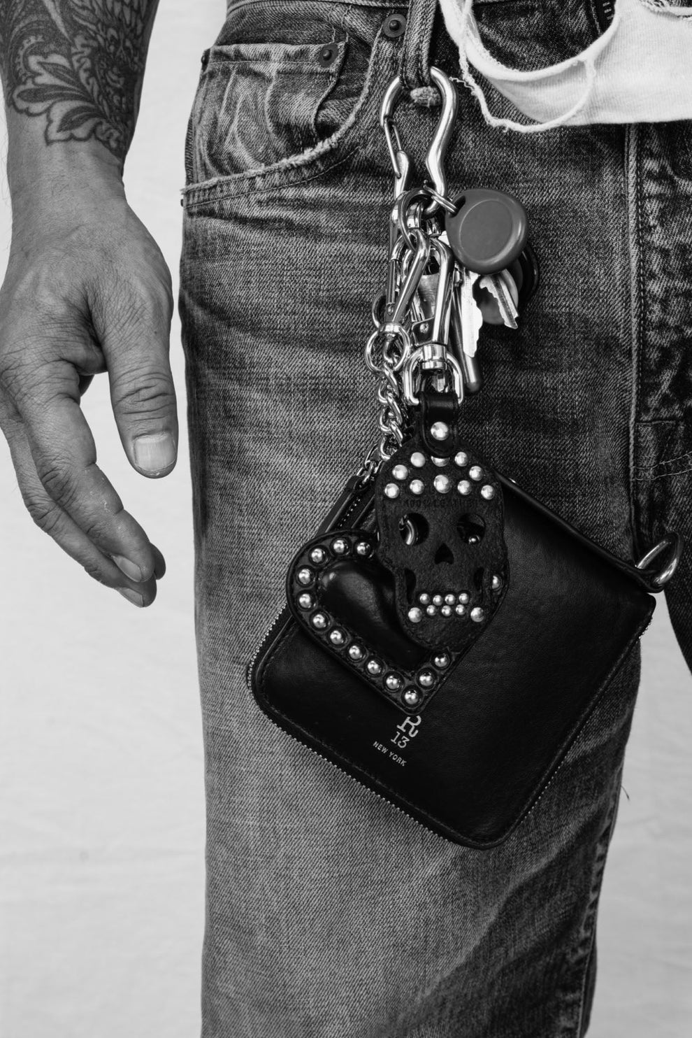 Harness Wallet Clip On in schwarz