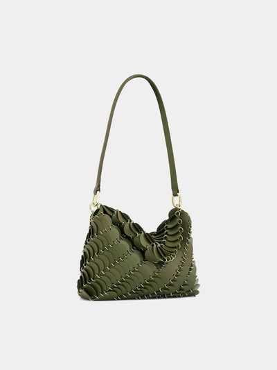 Pochette Tasche in khaki grün