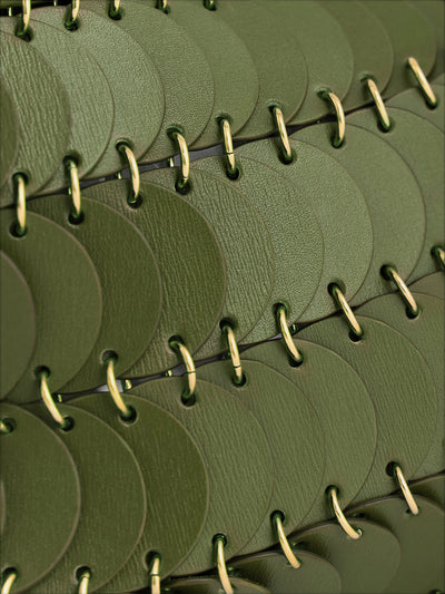 Pochette Tasche in khaki grün