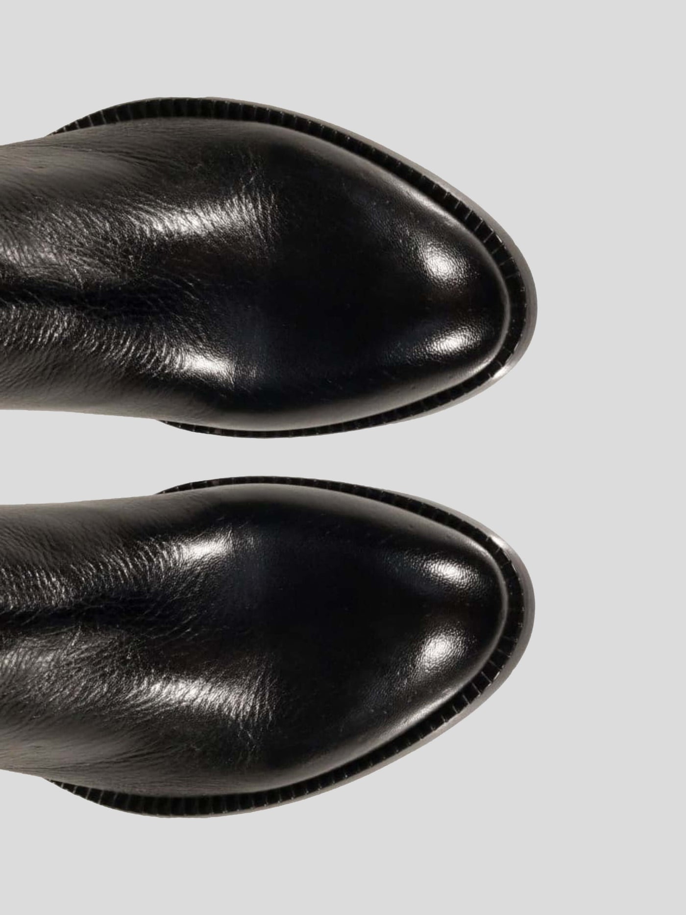 Rocco P. Stiefel & Boots | Zip-Stiefelette genarbtes Leder schwarz | 15650 black / ADAM/EVE