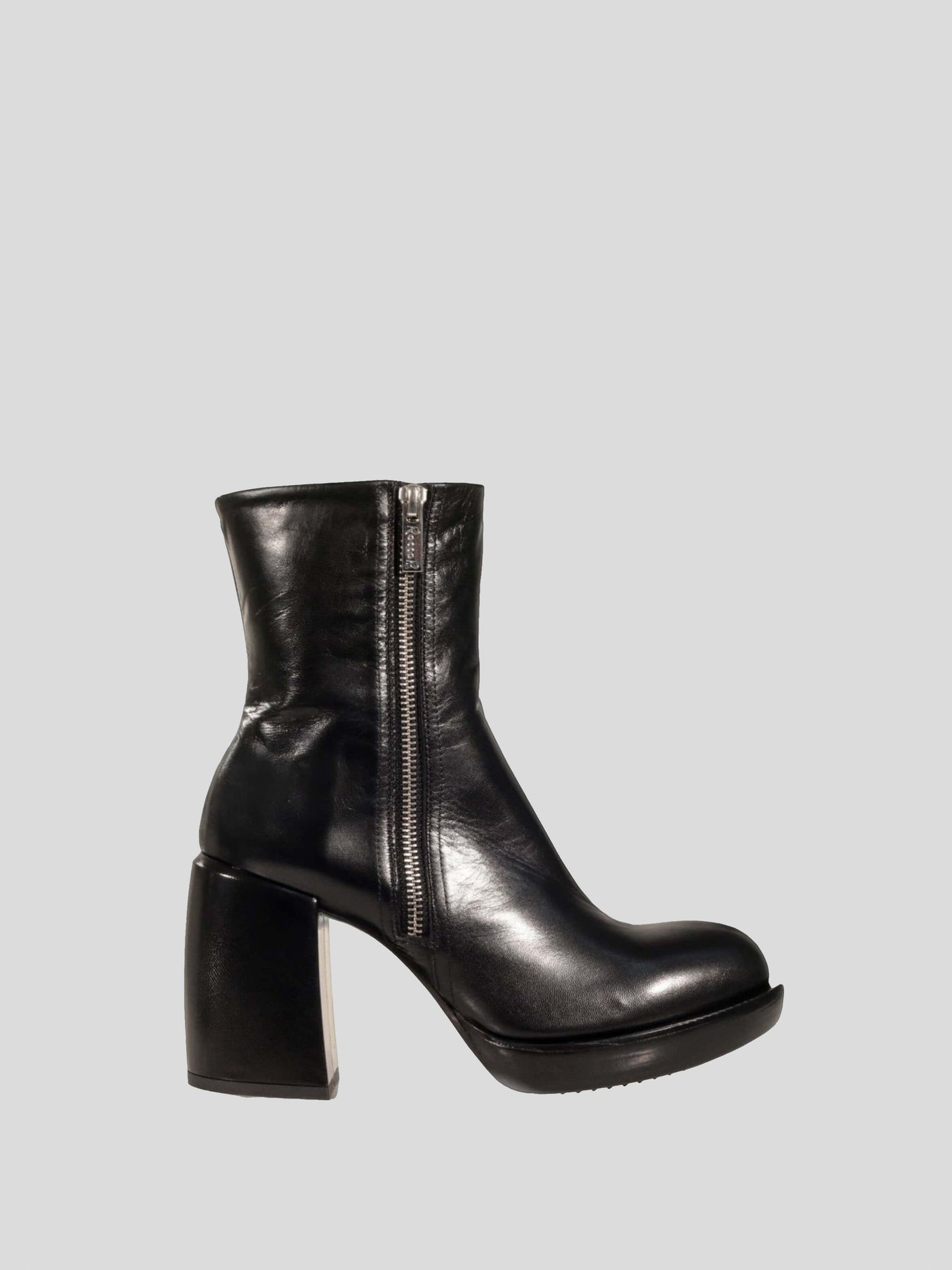 Rocco P. Stiefel & Boots | Zip-Stiefelette mit Absatz schwarz | 15612 black / ADAM/EVE