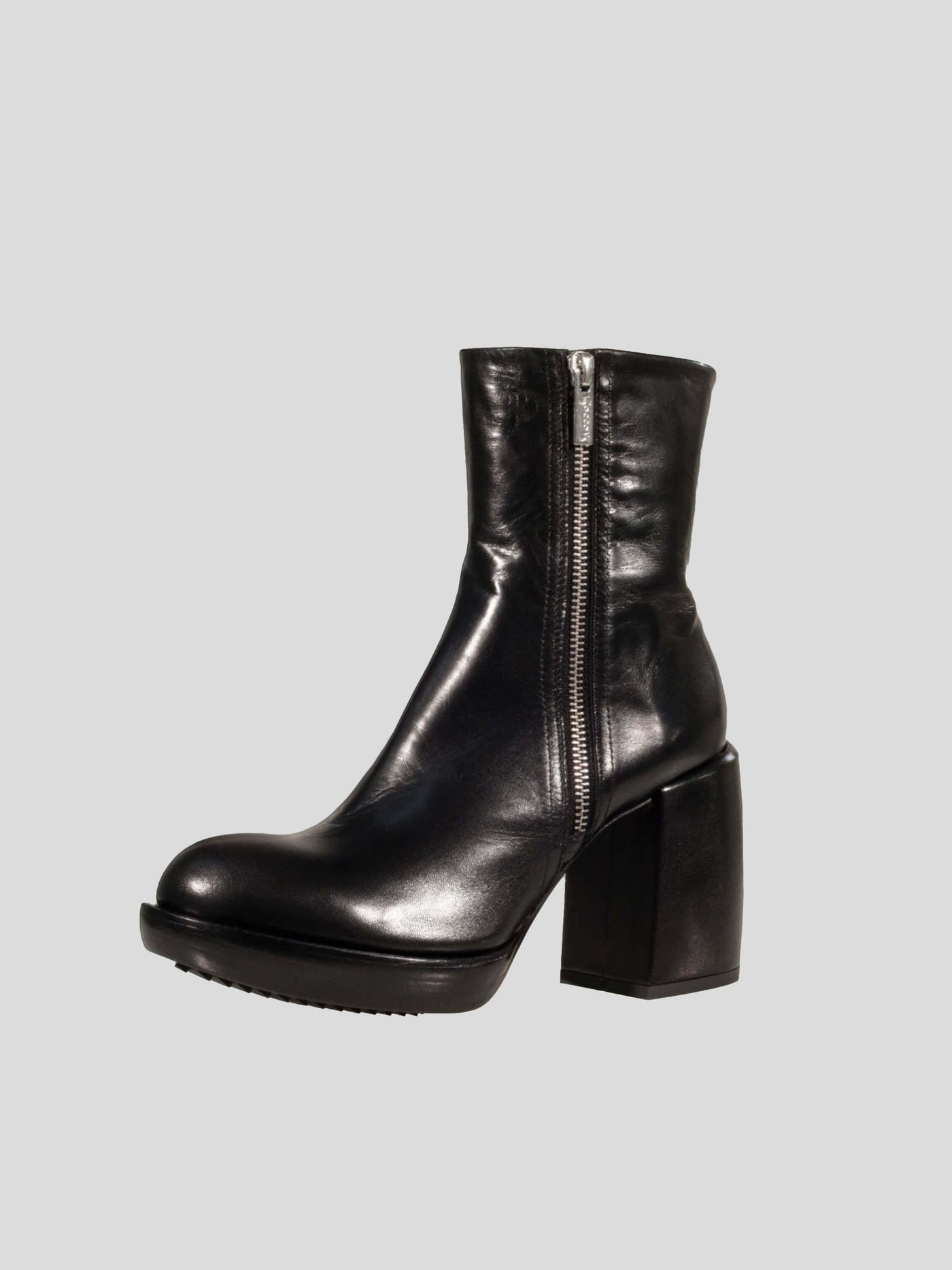 Rocco P. Stiefel & Boots | Zip-Stiefelette mit Absatz schwarz | 15612 black / ADAM/EVE