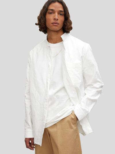 RÓHE Hemden | Hemd MEES mit Stehkragen in weiß | 302-20-004-112 - white / ADAM/EVE